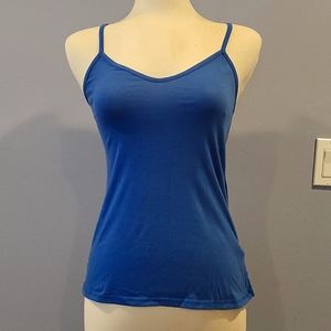 Small Blue Alloy Tank Top